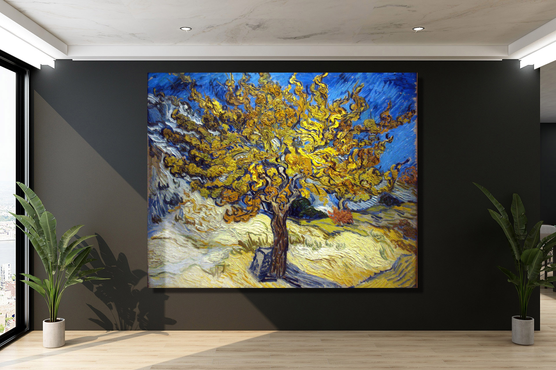 The Mulberry Tree By Vincent Van Gogh Canvas Wrap