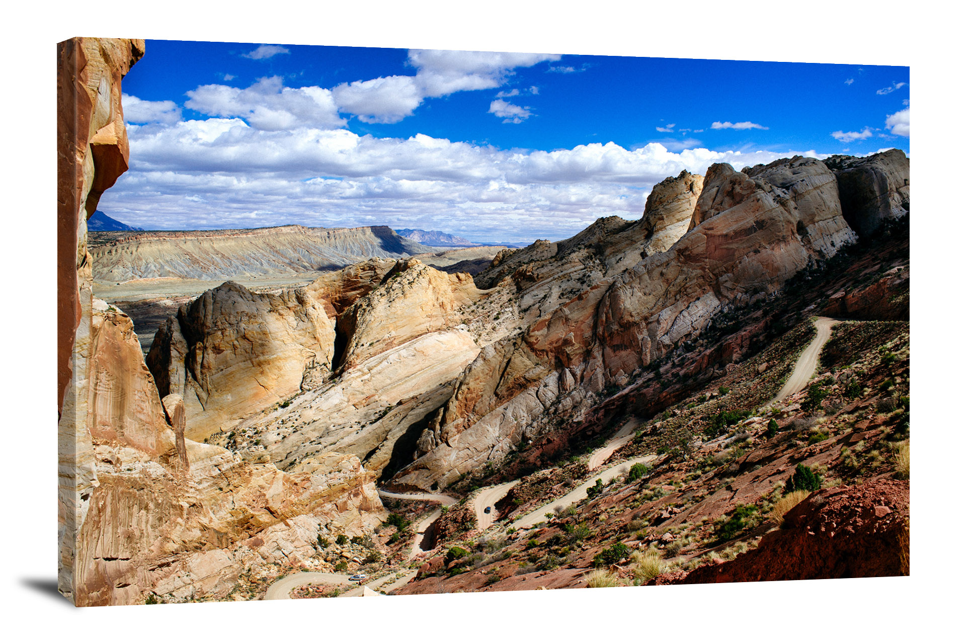 Burr Trail Switchbacks Canvas Wrap