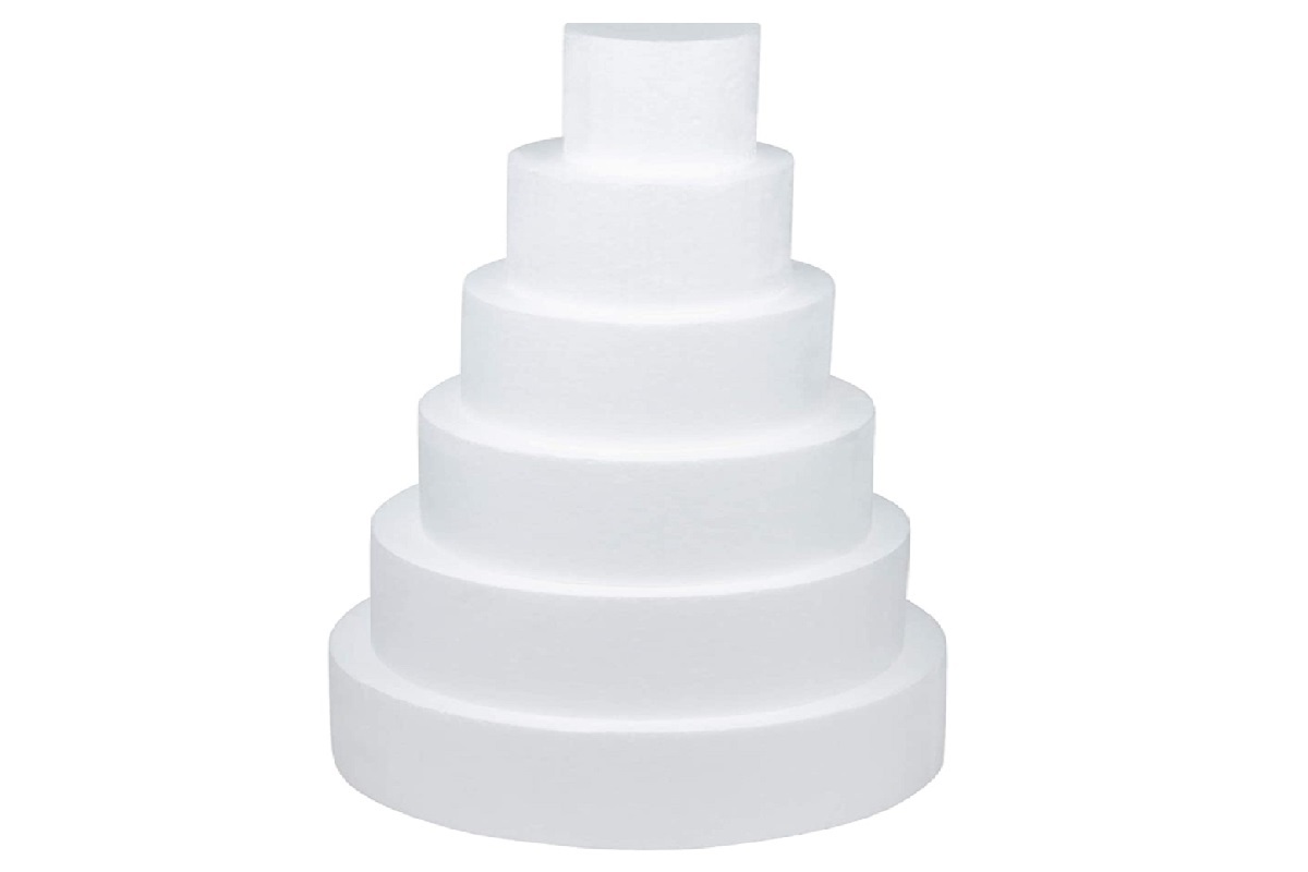 Round Cake Dummies Polystyrene Foam Mini Dummy Cake 4 Size Set on OnBuy
