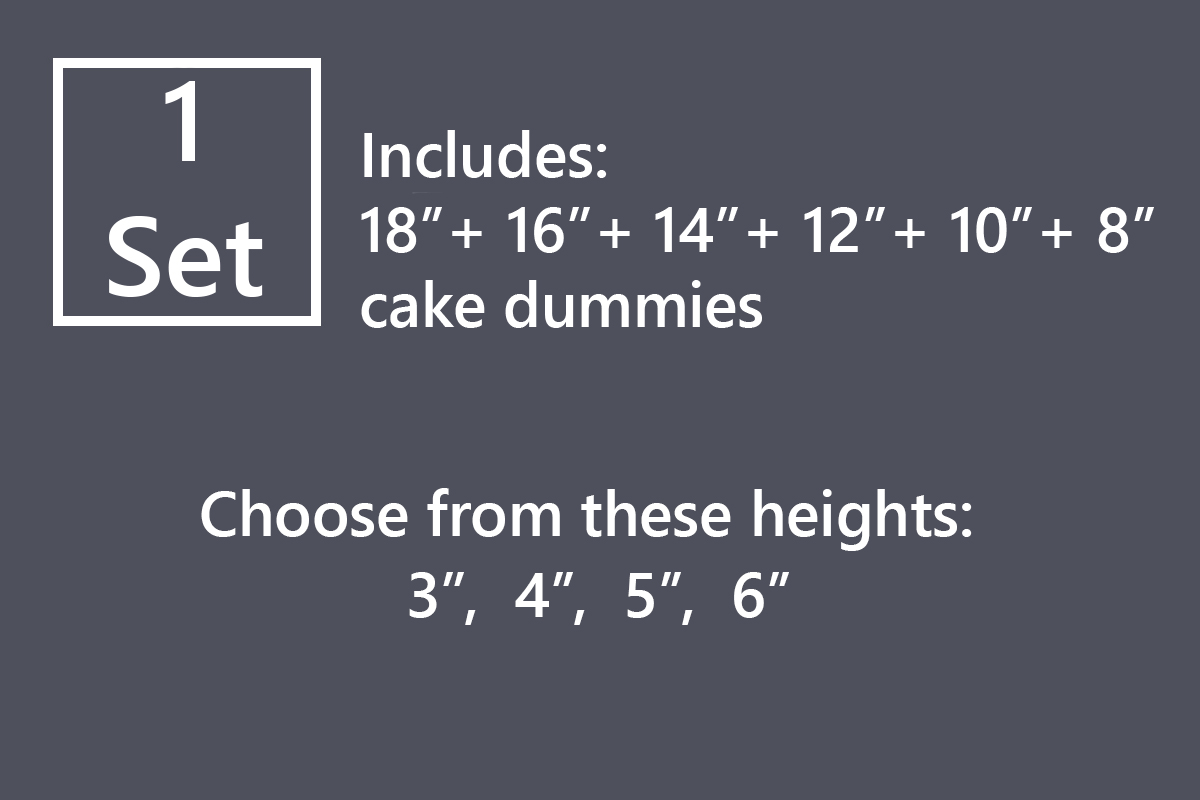 Polystyrene Cake Dummies 6 Deep – Cloud Nine Cake Centre