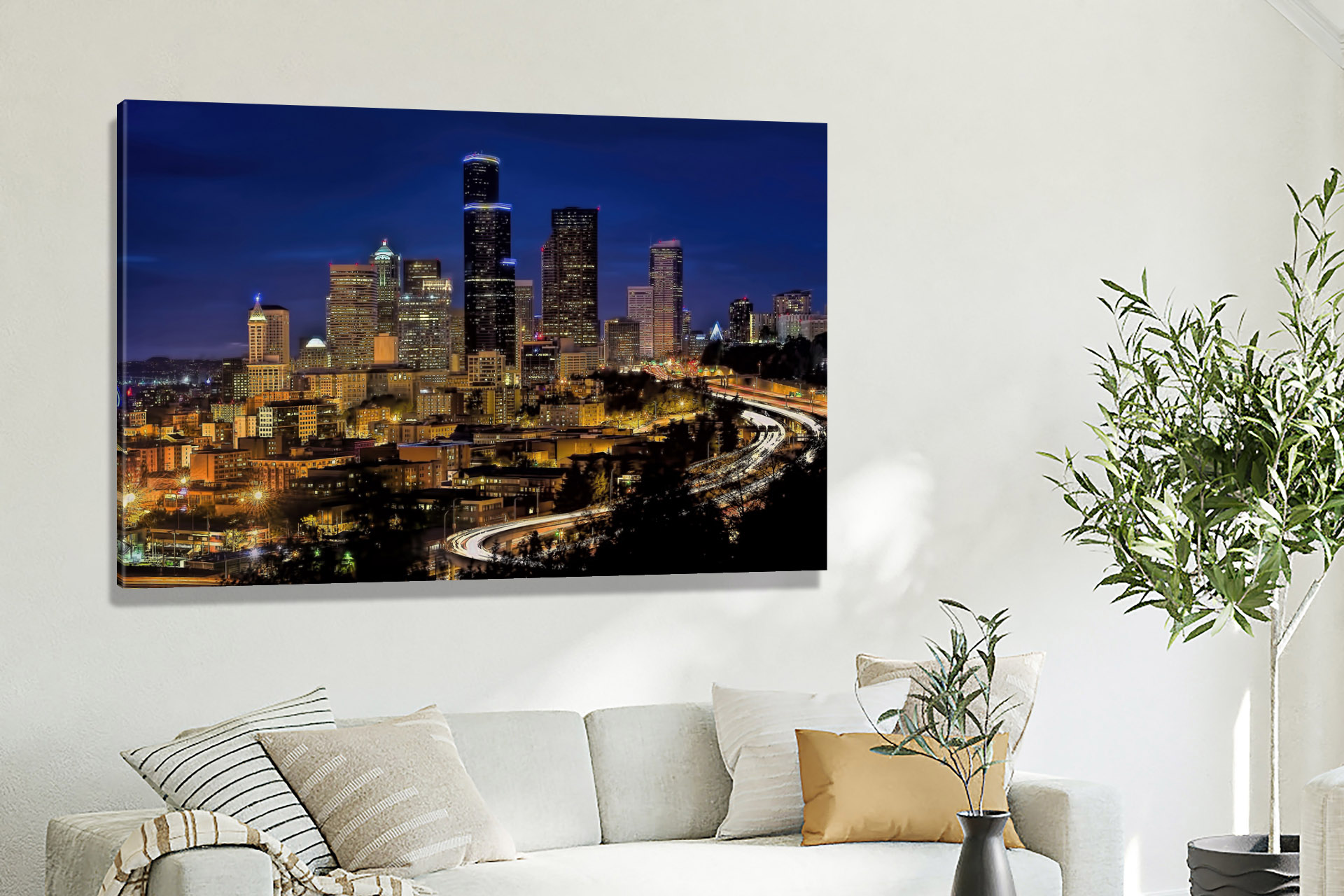 Seattle Skyline, 2015 - Canvas Wrap