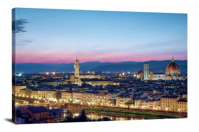 Florence Skyline, 2016 - Canvas Wrap
