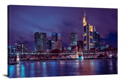 Frankfurt Skyline, 2019 - Canvas Wrap