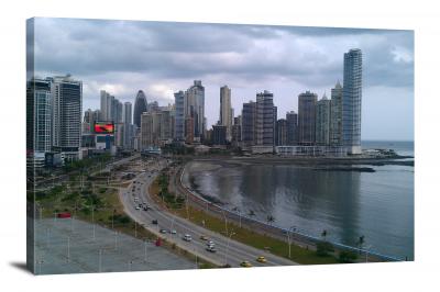 Panama City Skyline, 2013 - Canvas Wrap