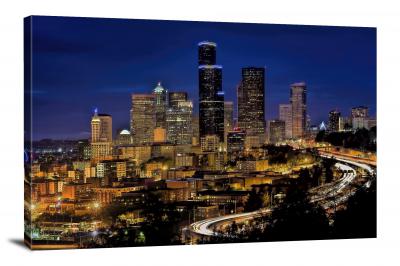 Seattle Skyline, 2015 - Canvas Wrap