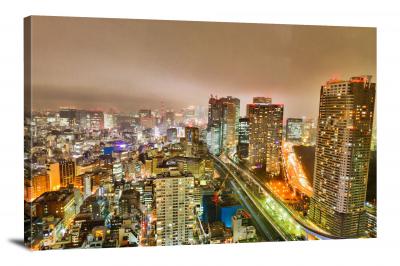Tokyo Skyline, 2018 - Canvas Wrap