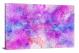 Teal and Purple Paint Splatters, 2017 - Canvas Wrap