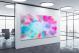 Light Blue and Pink Abstract, 2017 - Canvas Wrap1