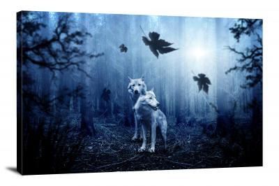 Wolves in the Forest, 2017 - Canvas Wrap