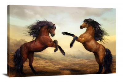 Painting of Horses, 2017 - Canvas Wrap