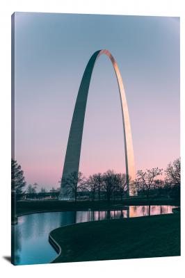 St Louis Arch Monument, 2021 - Canvas Wrap