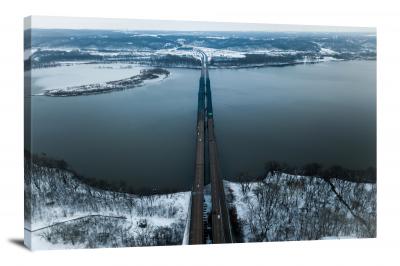 Frozen Wasteland Bridge, 2021 - Canvas Wrap