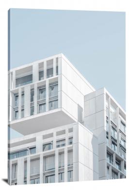 White Apartment Building, 2016 - Canvas Wrap