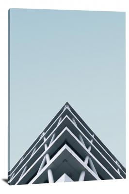 Arrow Building Portrait Panorama, 2017 - Canvas Wrap