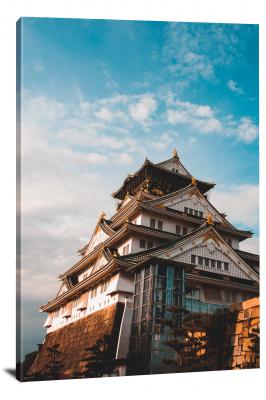 Osaka Castle Against the Sky, 2019 - Canvas Wrap