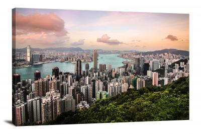 Victoria Peak Hong Kong, 2017 - Canvas Wrap