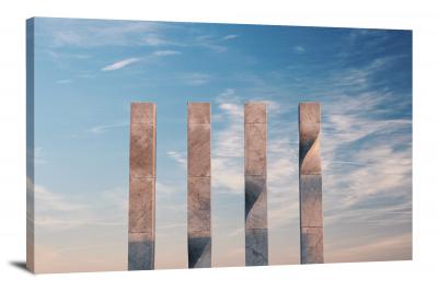 Squared Columns, 2020 - Canvas Wrap