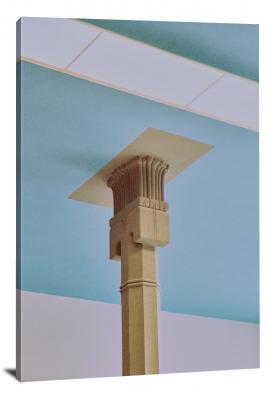 Column inside a Blue Room, 2021 - Canvas Wrap