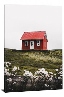 Cottage in Iceland, 2018 - Canvas Wrap