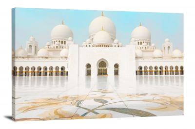 Abu Dhabi Mosque, 2019 - Canvas Wrap