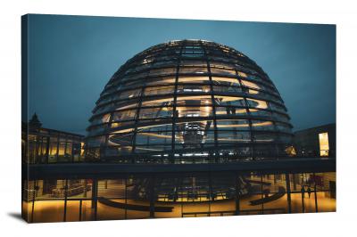 Dome of the German Bundestag, 2020 - Canvas Wrap