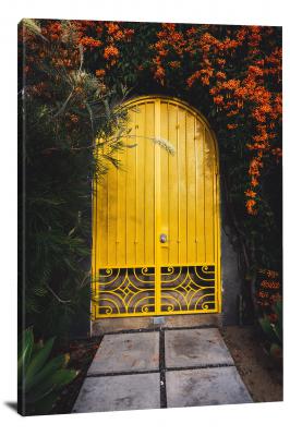 Yellow Gate Door, 2019 - Canvas Wrap