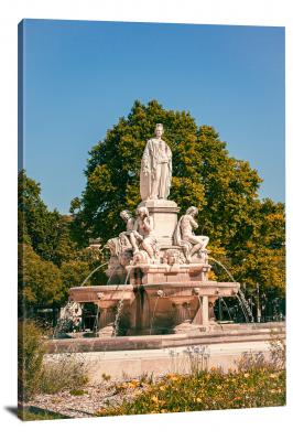 Fontaine de Nîmes, 2021 - Canvas Wrap