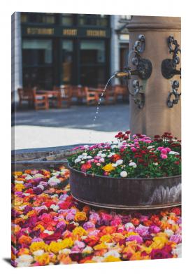 Small Flower Fountain, 2021 - Canvas Wrap