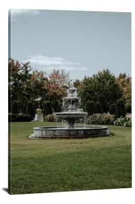 Classic Garden Fountain, 2021 - Canvas Wrap