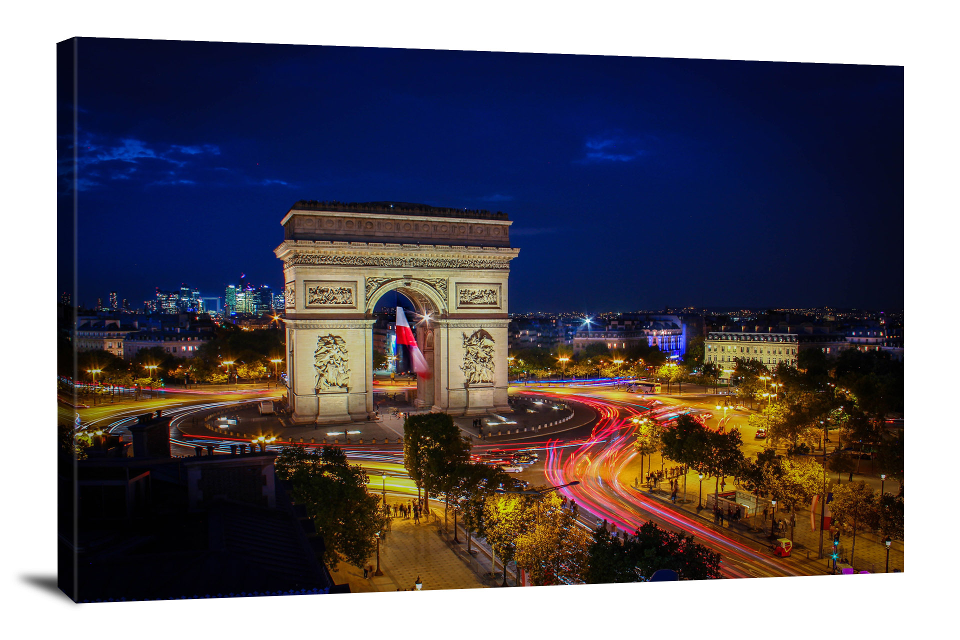 Nightscape Arc de Trimophe, 2017 - Canvas Wrap