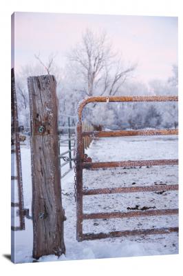 Wintry Gate, 2019 - Canvas Wrap