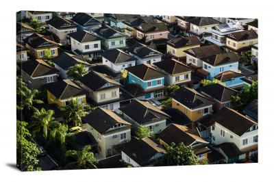 Lots of Houses, 2018 - Canvas Wrap