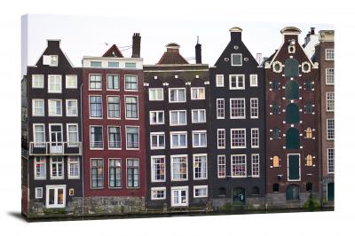 Dancing Houses in Amsterdam, 2018 - Canvas Wrap
