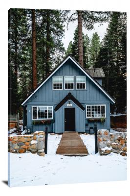 Lake Tahoe Home, 2021 - Canvas Wrap