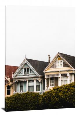 Two Homes in San Francisco, 2021 - Canvas Wrap