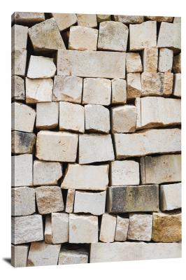 Stacked Masonry Stones, 2020 - Canvas Wrap