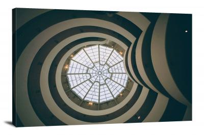 Guggenheim Staircase in New York, 2022 - Canvas Wrap