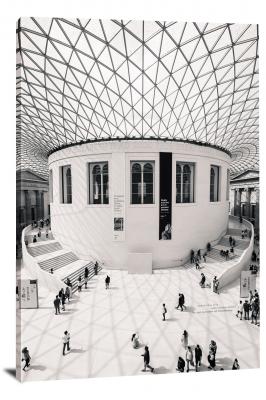British Museum Entrance, 2018 - Canvas Wrap