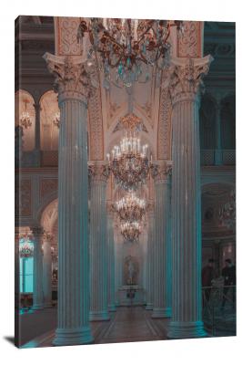 Winter Palace Interior, 2019 - Canvas Wrap