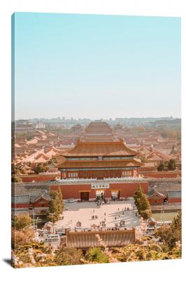 Forbidden City Birds-eye View, 2020 - Canvas Wrap