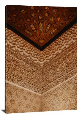 Interior Details of Islamic Palace, 2020 - Canvas Wrap