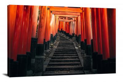 Inari Shrine Staircase, 2021 - Canvas Wrap