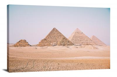 The Six Pyramids of Giza, 2018 - Canvas Wrap
