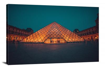 Louvre Pyramid, 2019 - Canvas Wrap
