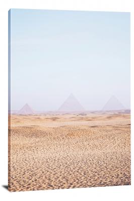 Pyramids of Giza in the Distance, 2018 - Canvas Wrap