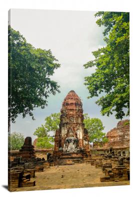 Ayutthaya Ruins, 2019 - Canvas Wrap