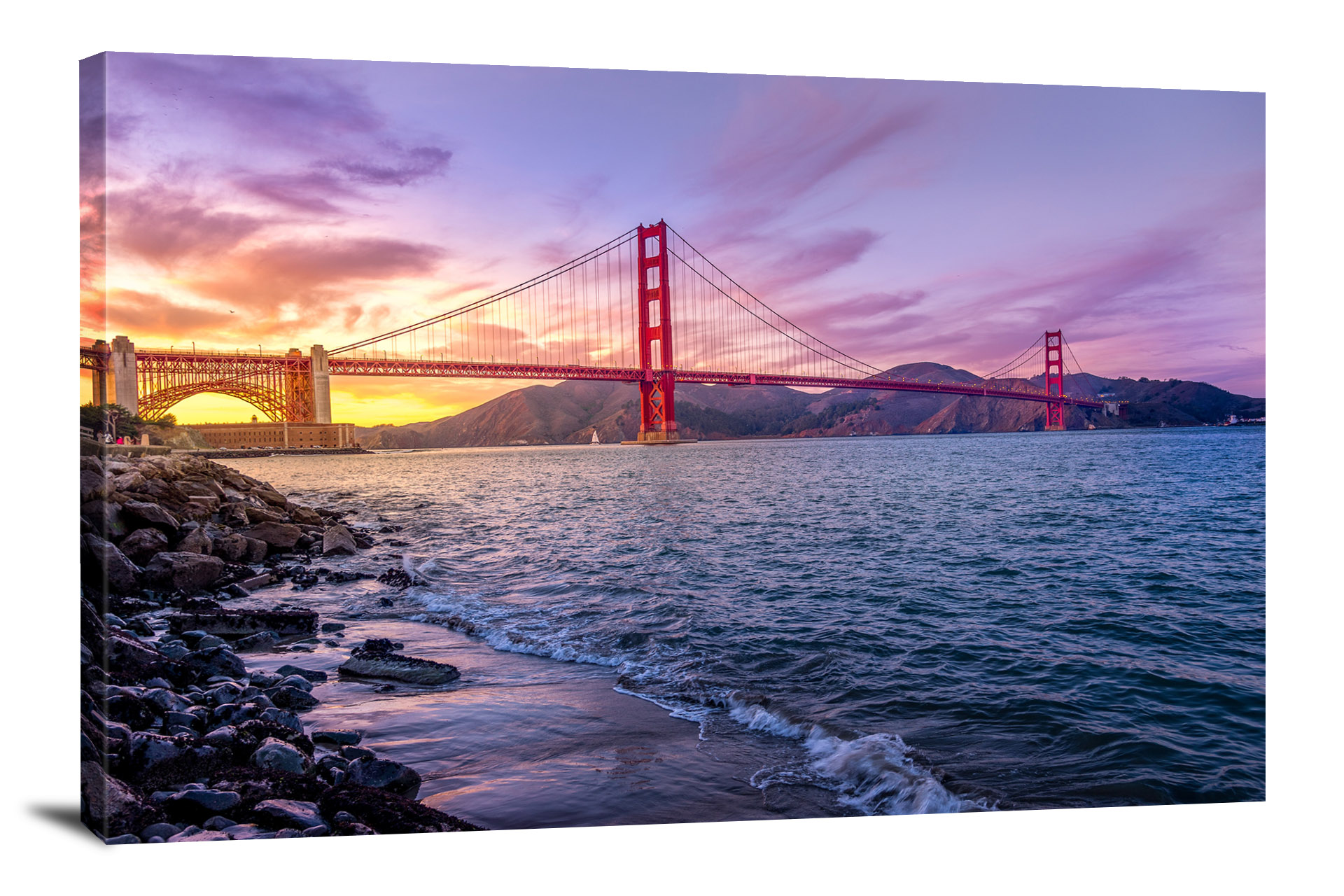 Golden Gate Bridge, 2015 - Canvas Wrap