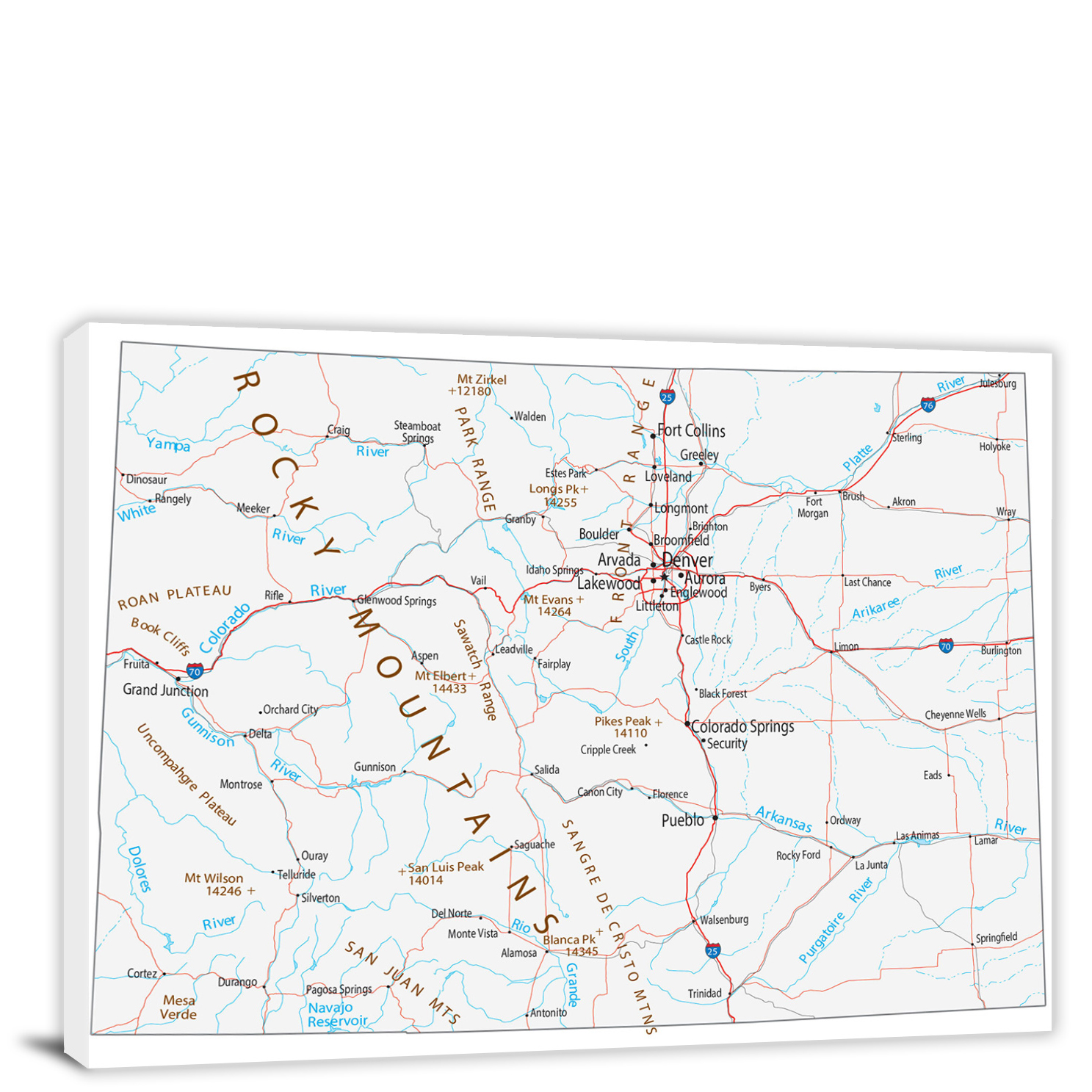 CWA577 Colorado Roads And Cities Map 00 