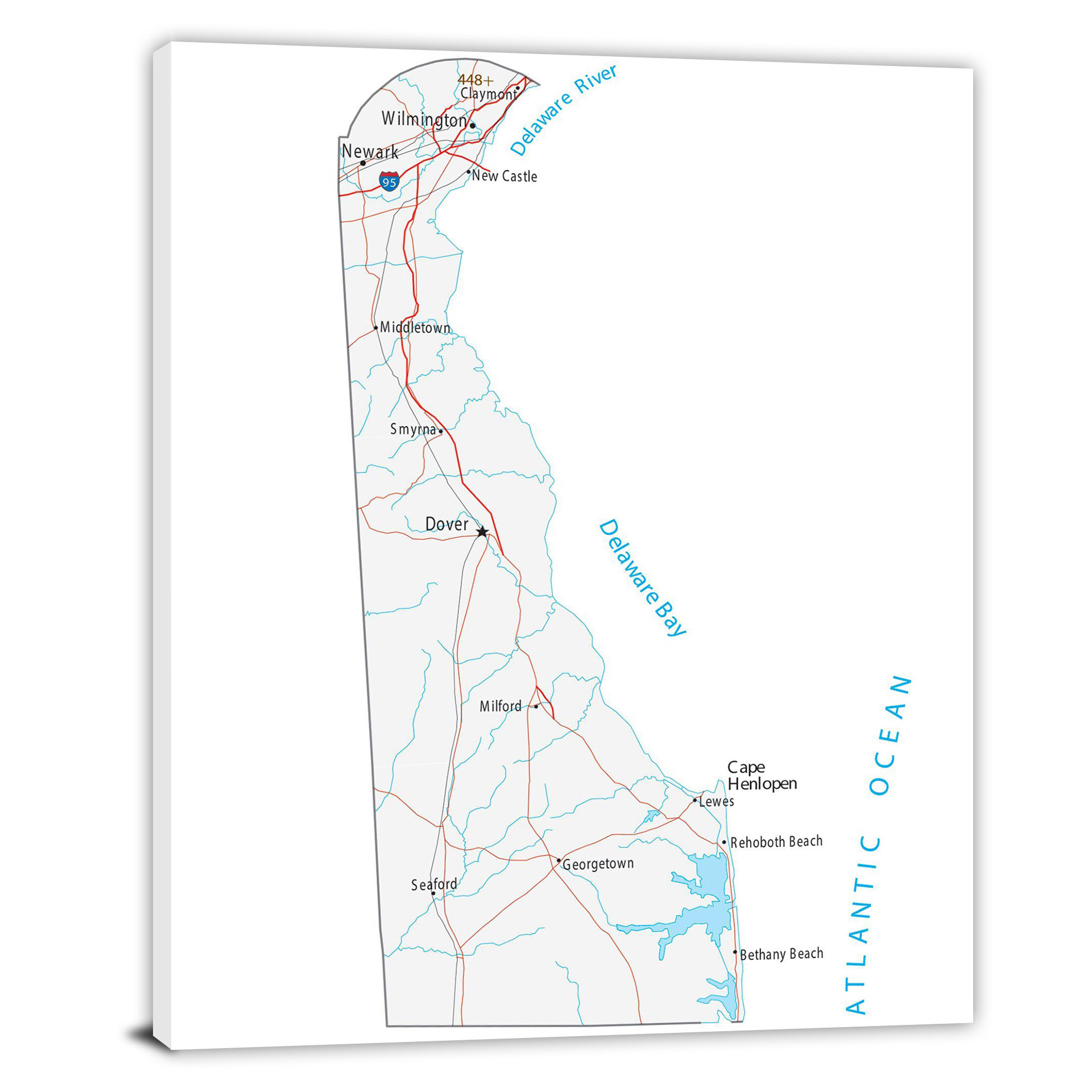 CWA585 Delaware Roads And Cities Map 00 
