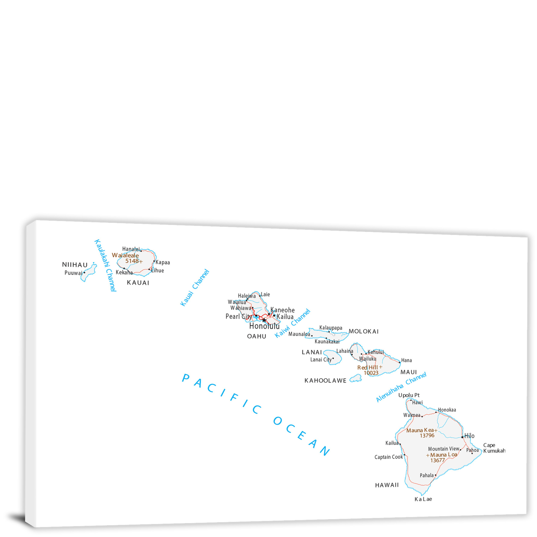 CWA599 Hawaii Roads And Cities Map 00 